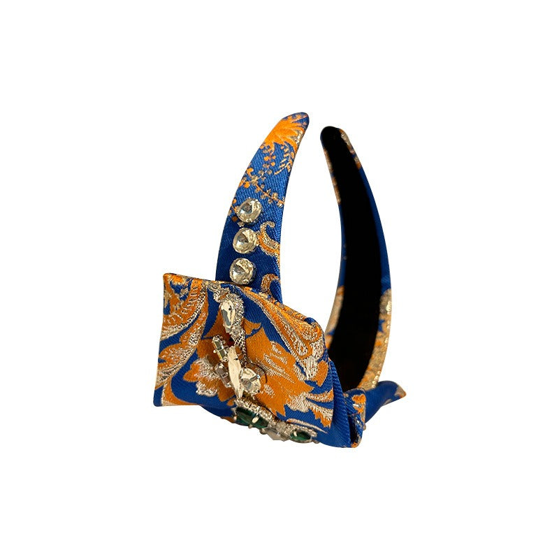 Handmade heavy industry fabric with diamond inlaid hair bands for women - V.I.P Digital Presence