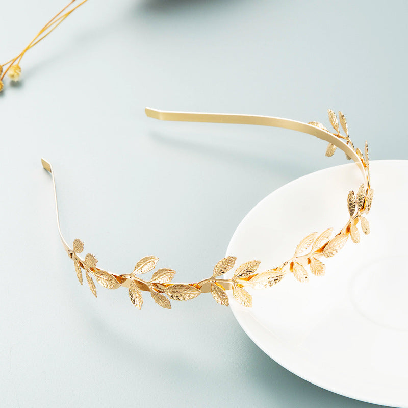 Hair Hoop Korean Version Of The Forest Fairy Flower Metal Head Hoop Korean Face Wash Headwear Photo Photo Pearl Accessories - V.I.P Digital Presence