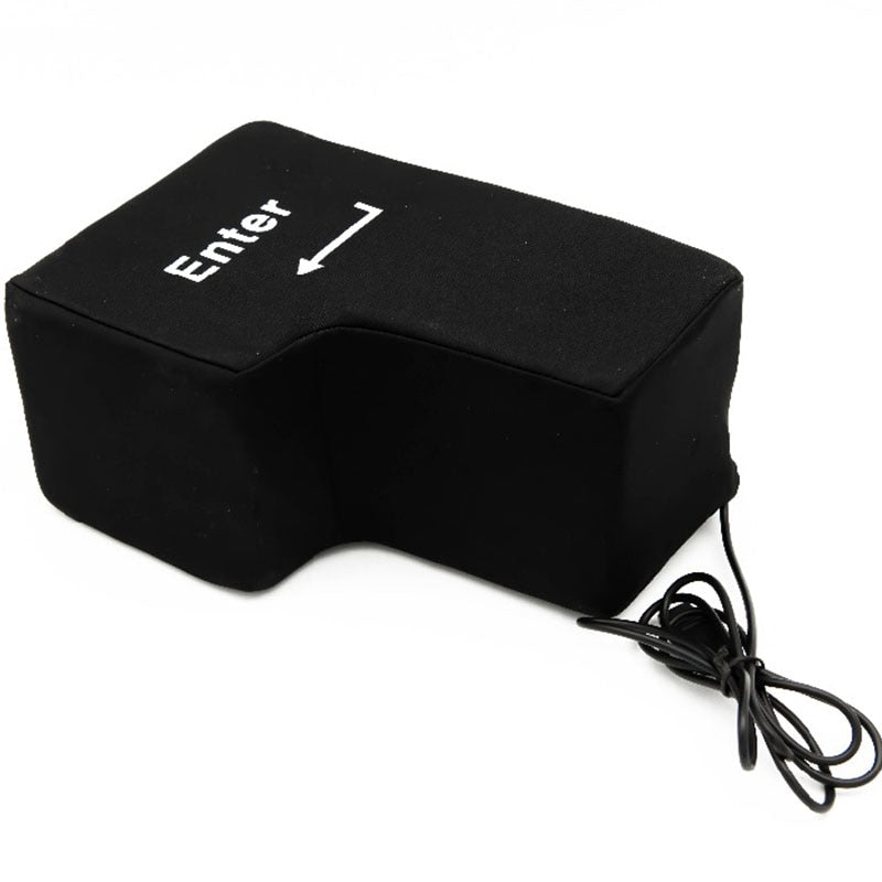 Office Computer Jumbo USB Big Enter Key Pillow USB Gadgets Desktop Nap Pillow Anti-Stress Hand Tool for Laptop Novelty Gift - V.I.P Digital Presence