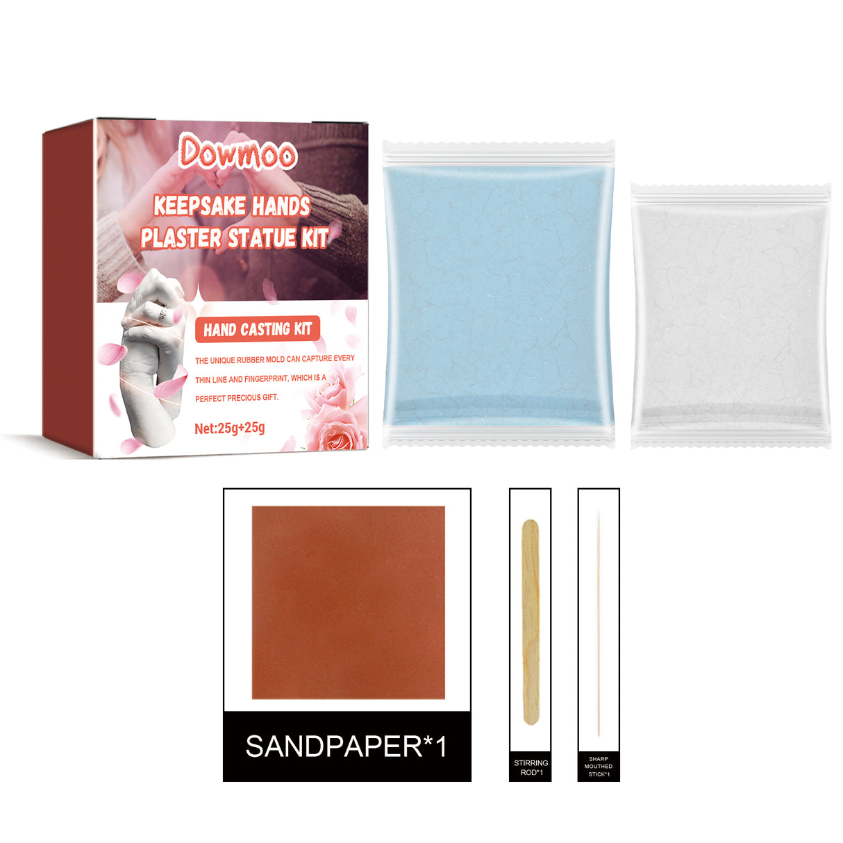 Hand Casting Kit, Three-Dimensional Hand Model Plaster Clone Model Homemade Commemorative Gift Crafts - V.I.P Digital Presence