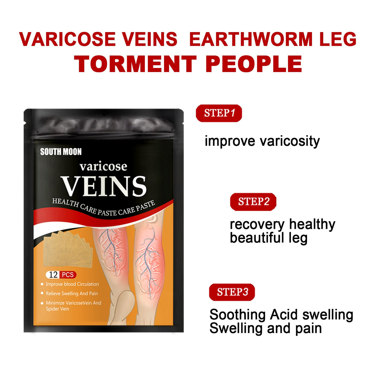 Venous health patch relieves varicose blood vessel blockage and protrusions in the feet. Cold compress venous health patch - V.I.P Digital Presence