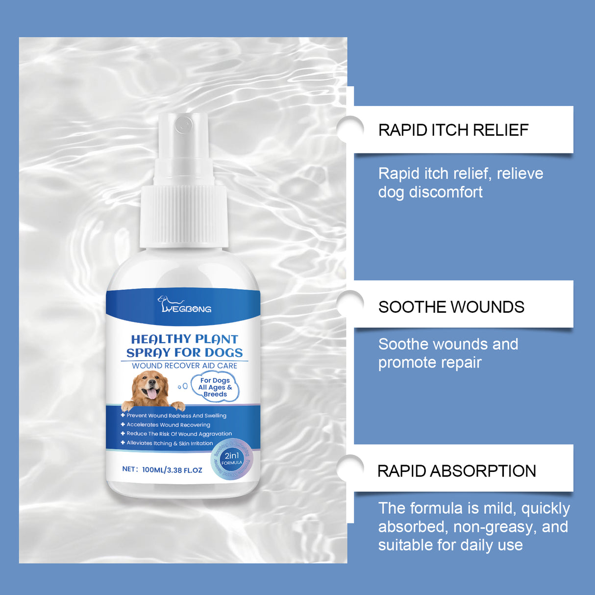 Dog Care Spray, Clean Dog Care Pet Plant Essence Skin Care Spray - V.I.P Digital Presence