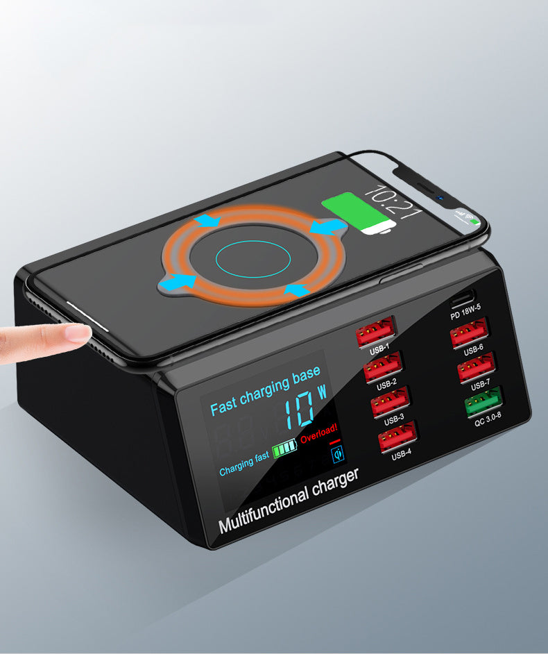 Multi-Function 100W High Power Fast Charging USB Multi-Port Charger QC3.0 Mobile Phone Wireless Charger - V.I.P Digital Presence