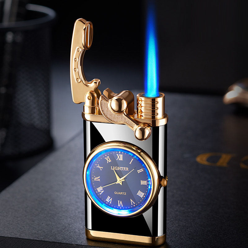 Multi functional electronic watch cigarette lighter integrated into one machine, versatile men's gift lighter - V.I.P Digital Presence