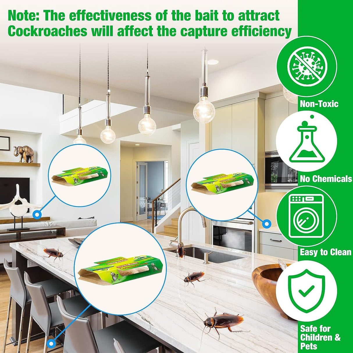 Roach Flea Trap Sticky Killer Flea Catcher Sticky Trap - V.I.P Digital Presence