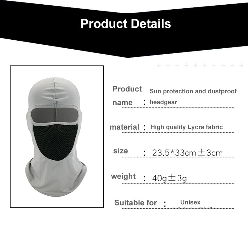 Motorcycle Sun protection and dustproof headgear riding hat hood windproof outdoor tactical riding hood mask mask dust mask - V.I.P Digital Presence