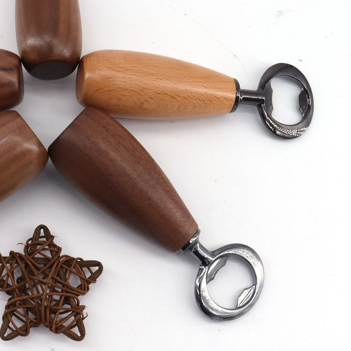 Bottle opener bottle opener beer beverage soda black walnut solid wood handle home personality creative bottle opener artifact - V.I.P Digital Presence