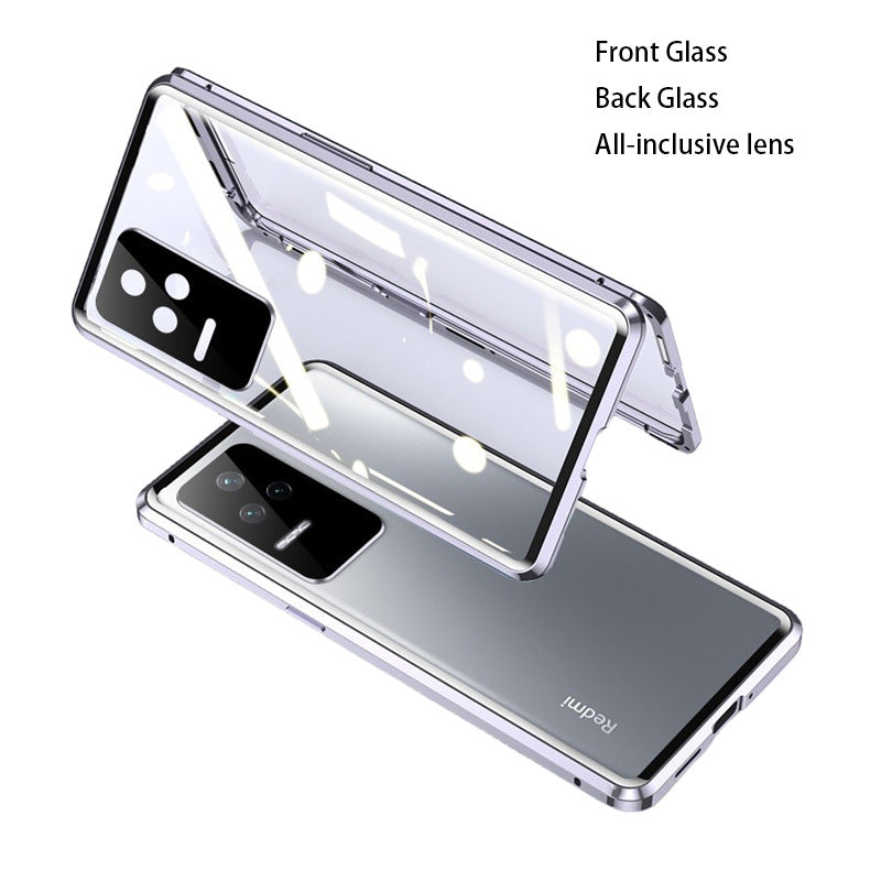For Xiaomi 360 Full Cover Double Sided Tempered For K50 k50pro Front And Back Glass Phone Case
