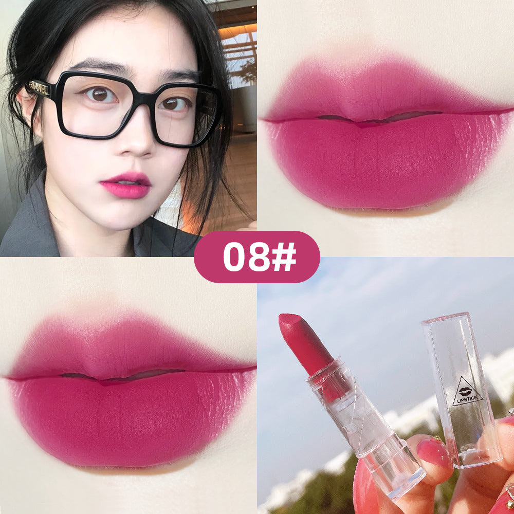 Transparent Shell Lipstick Matte Peach Pink Student Model Plain White Lipstick Sample Lipstick - V.I.P Digital Presence