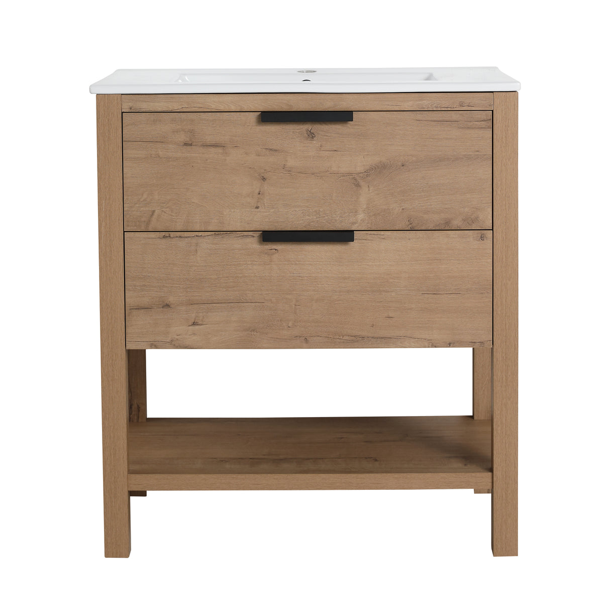 30 Inch Bathroom Vanity Plywood With 2 Drawers-BVB01030IMO-BL9075B - V.I.P Digital Presence