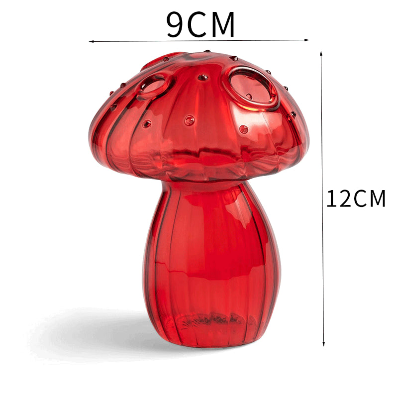 Glass Mushroom Vase Aromatherapy Vase Hydroponic Flower Arrangement Decoration Home Decoration Glass Creative Vase - V.I.P Digital Presence