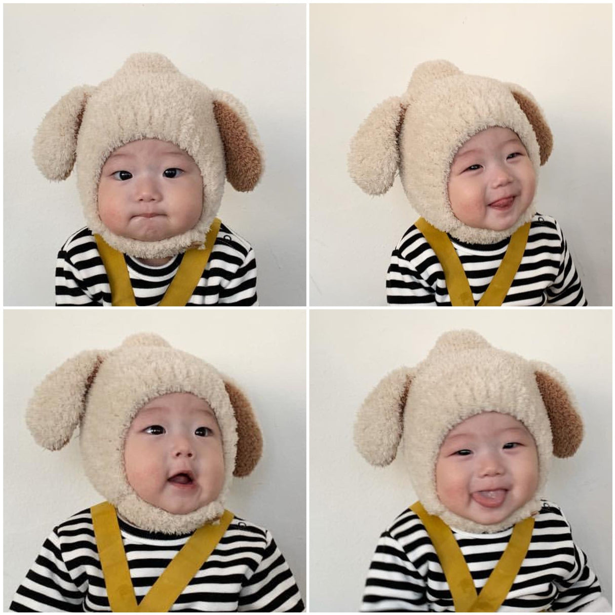 Baby Hat Warm In Autumn And Winter Baby Rabbit Ears Plush Korean Version Ear Cap Baby Hat Cute - V.I.P Digital Presence