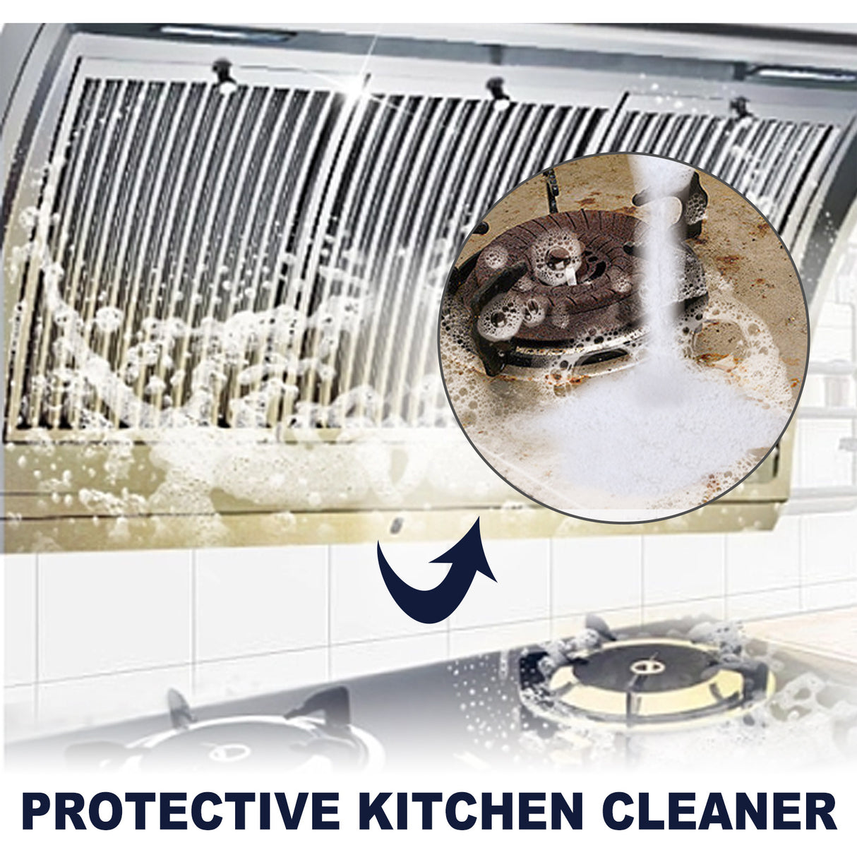Kitchen Cleaning Detergent Powder, Stove Hood Kitchen Utensils Heavy Oil Cleaning Decontamination Detergent - V.I.P Digital Presence