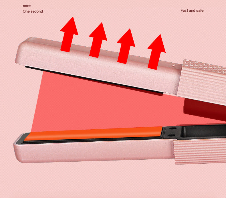 Small hair straightener for both straight and curly hair, portable straightening iron for dormitory students - V.I.P Digital Presence