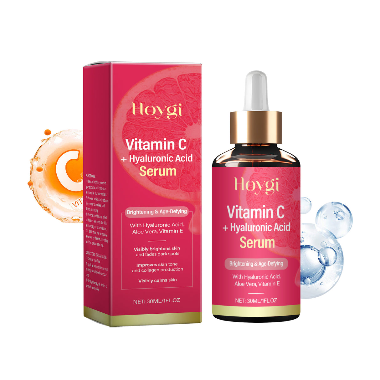 Vitamin C Essence Moisturizing And Brightening Essence Translucent Repair And Moisturizing, Refreshing And Non-Sticky