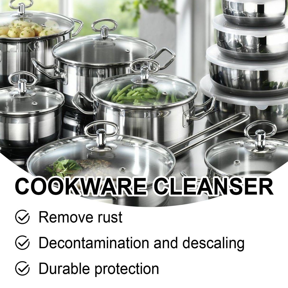Cookware Cleaner, Kitchen Faucet To Remove Dirt And Water Stains Stainless Steel Rust Cleaning Agent - V.I.P Digital Presence