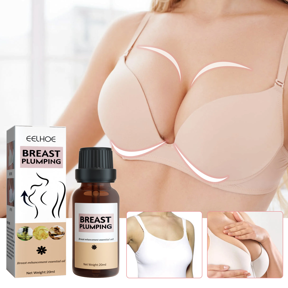 Beauty Massage Oil Breast Gentle Moisturizing Treatment Full And Firm Breast Volumizing Massage Treatment - V.I.P Digital Presence