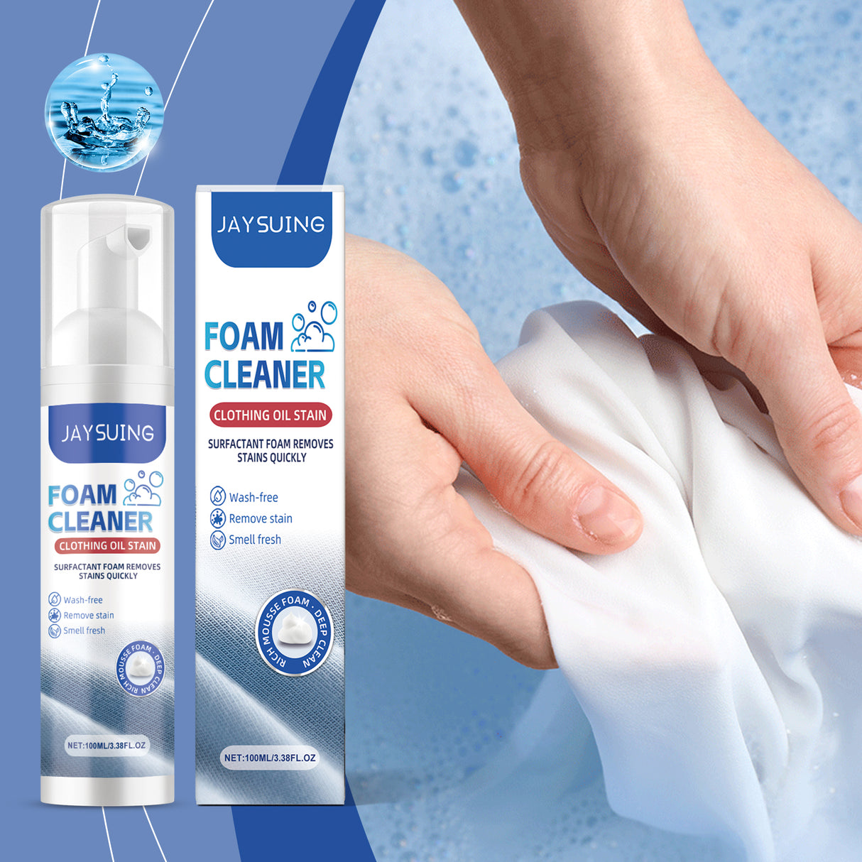Clothing Oil Stain Foam Cleaner To Remove Stubborn Stains Leave Fragrance Clean Clothing Stain Remover - V.I.P Digital Presence