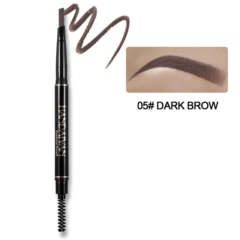 HANDAIYAN 5 Colors Automatic Rotating Eyebrow Pencil Double-ended Waterproof Triangle Eyebrow Pencil - V.I.P Digital Presence