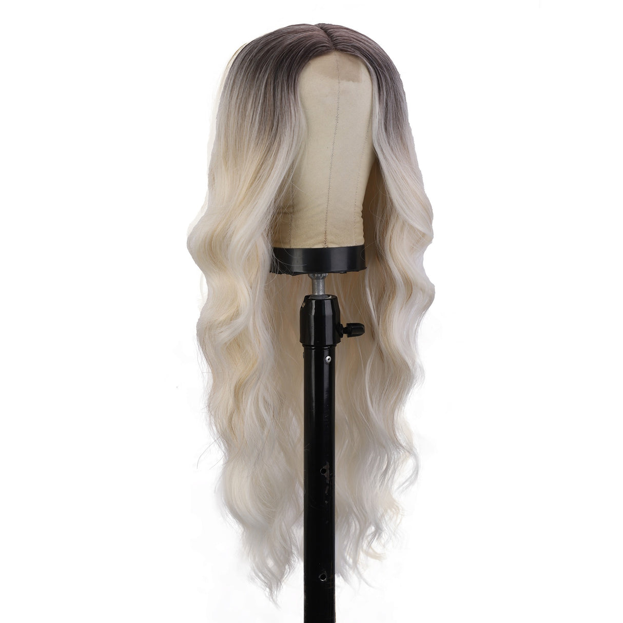 Chemical Fiber Wig Hair, European and American Wigs, Women's Long Curly Hair, Gradually Changing Color, Front Lace Wig Headband - V.I.P Digital Presence