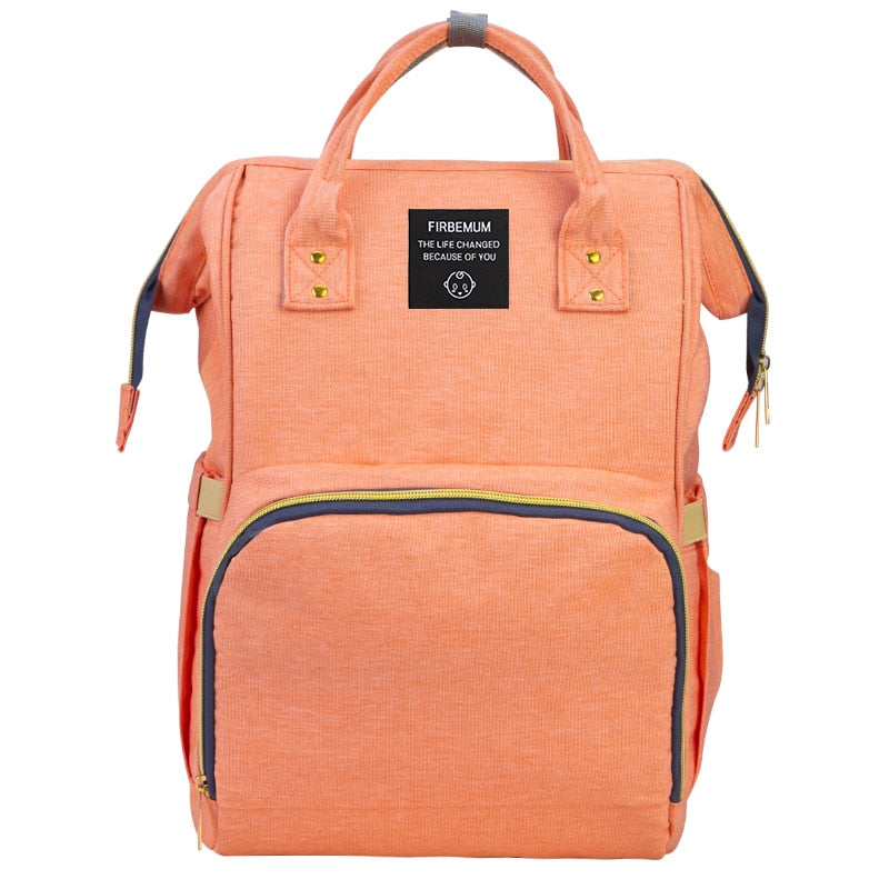 Lequeen Brand Diaper Bag Large Capacity USB Mummy Bag Travel Backpack Designer Nursing Bag for Baby Care - V.I.P Digital Presence