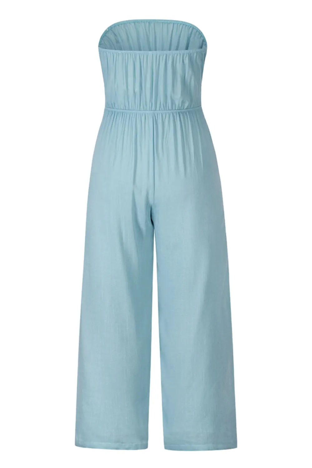 Tied Cutout Tube Wide Leg Jumpsuit - V.I.P Digital Presence