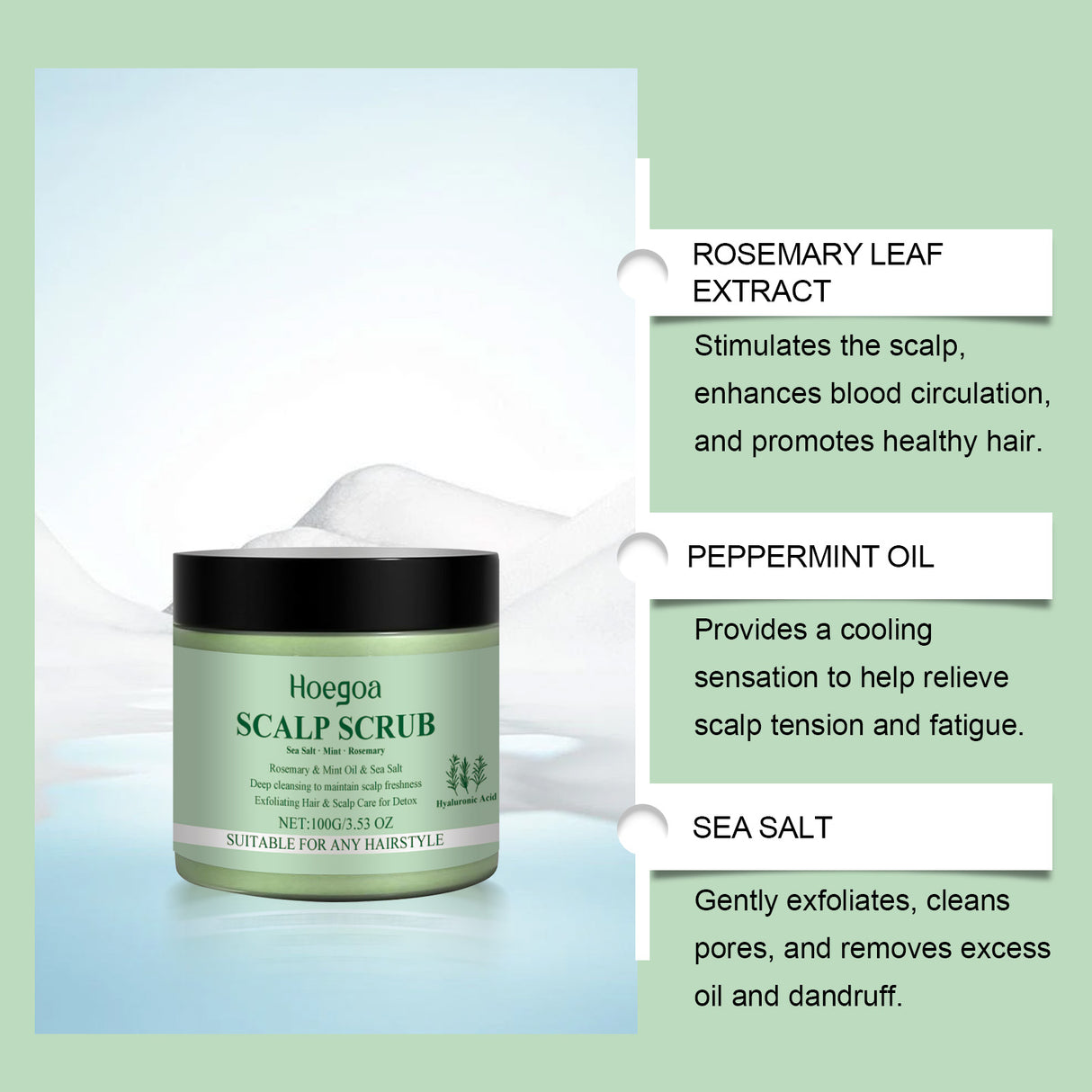 Rosemary Scalp Scrub, A Gentle, Cleansing, Moisturizing, Refreshing And Soothing Scalp Scrub - V.I.P Digital Presence