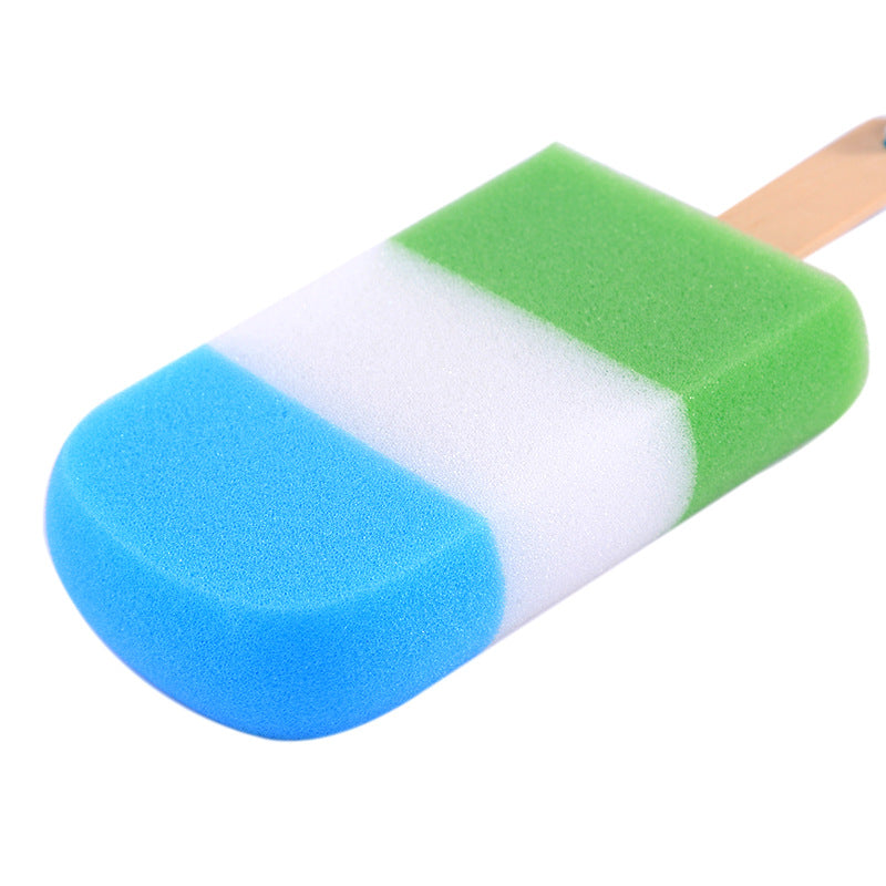 Attractive Ice-Cream-Shaped Bath Cotton Multi-Functional Ice-Cream Sponge Brush Bath Can Be Hung Water Cup Cleaning Sponge - V.I.P Digital Presence