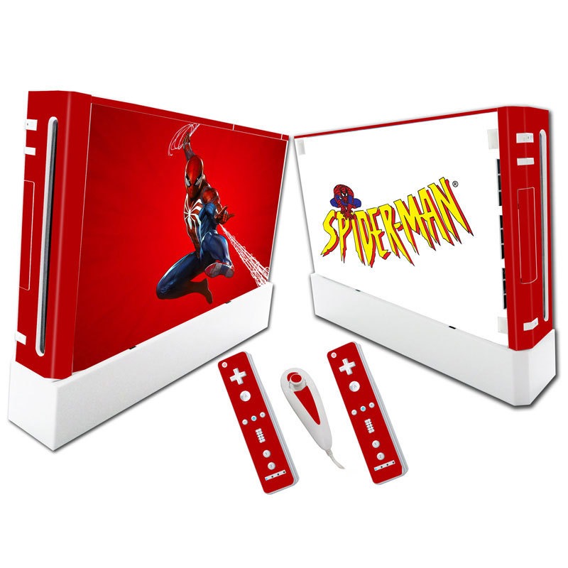 Suitable for WII stickers wii console cartoon protective film Spider-Man Fortress Night multiple styles without leaving glue - V.I.P Digital Presence