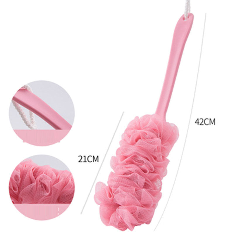 Long handled large bath brush, long handled scrubbing bath tool, flower bath brush, scrubbing bath brush, scrubbing bath ball, s - V.I.P Digital Presence