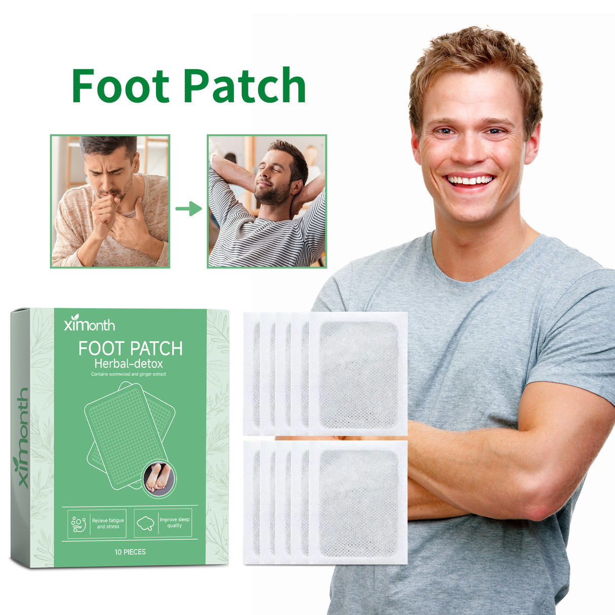 Foot Patch, Moisturizing Alleviate The Pressure Of The Body Care Sleep Foot Patch - V.I.P Digital Presence
