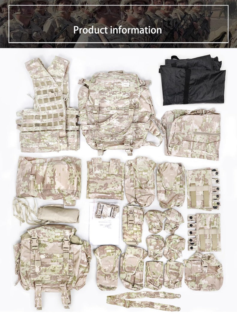 Cold War direct-purchased Russian military-issued 3rd-gen 6sh117 desert KSOR digital camo tactical vest - V.I.P Digital Presence