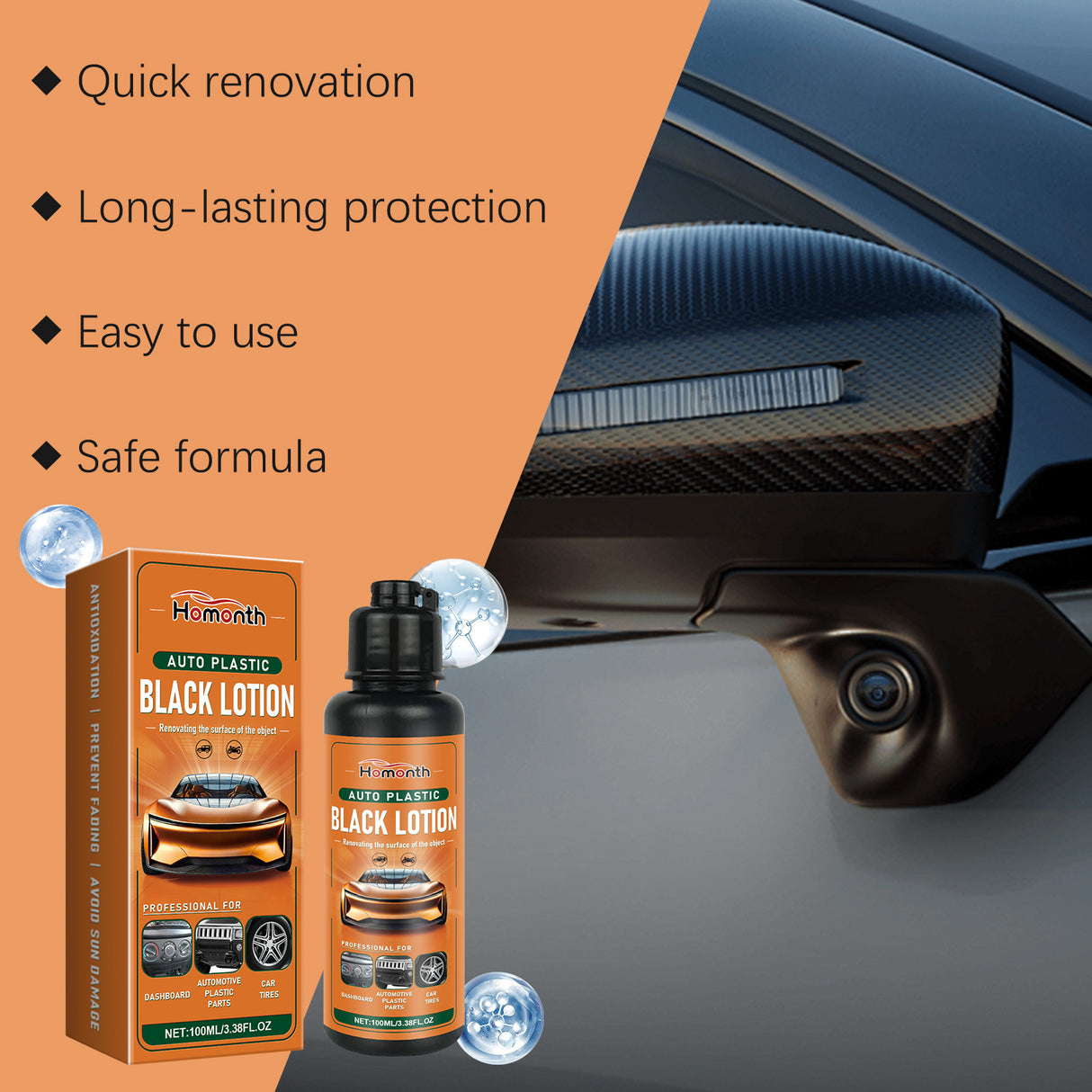 Automotive Plastic Retreader Interior Parts Stain Cleaning, Blackening And Brightening Care Plastic Retreader - V.I.P Digital Presence