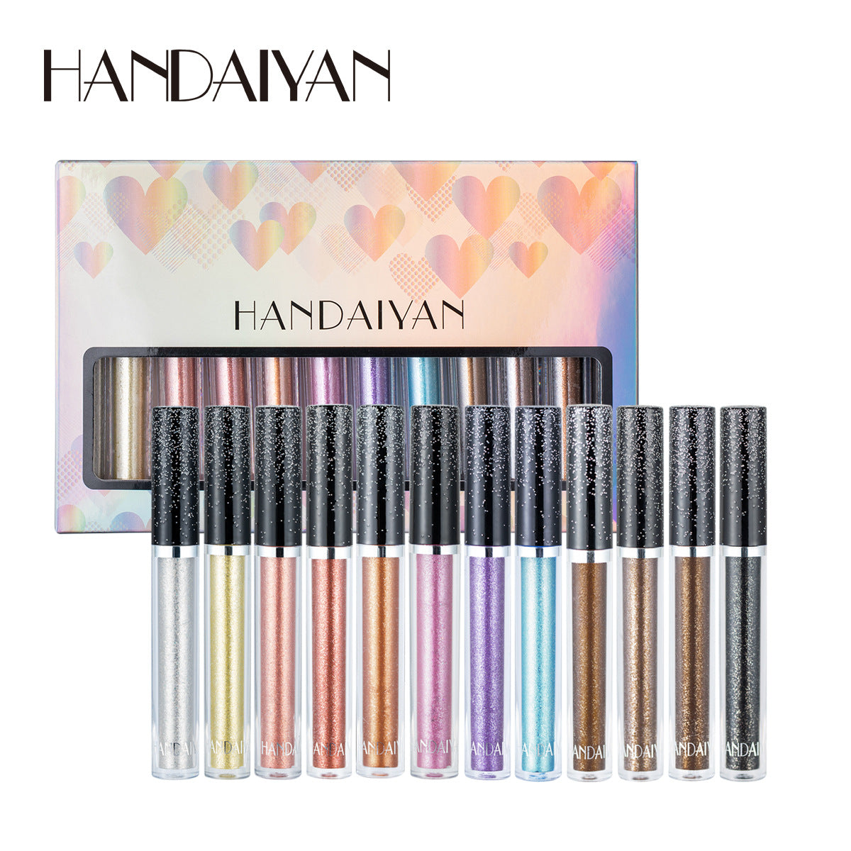 HANDAIYAN 12 Liquid Eye Shadow Set Psychedelic Pearl Shiny Eye Shadow Lying Silkworm Tear Makeup Eye Shadow Liquid - V.I.P Digital Presence