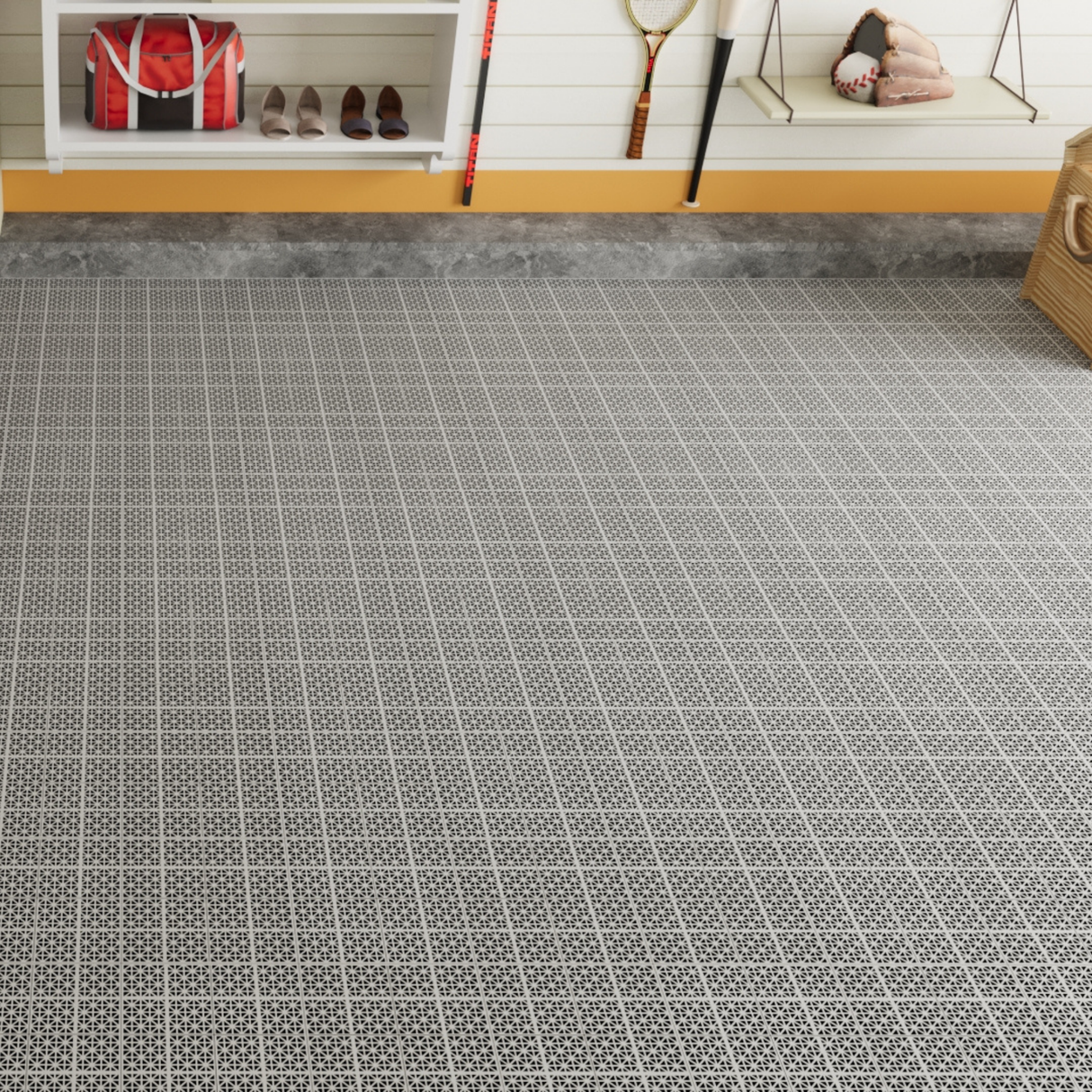 12 x 12 inch gray interlocking deck tiles, plastic waterproof, weighing up to 6613 pounds, with a rose pattern pack of 12 - V.I.P Digital Presence