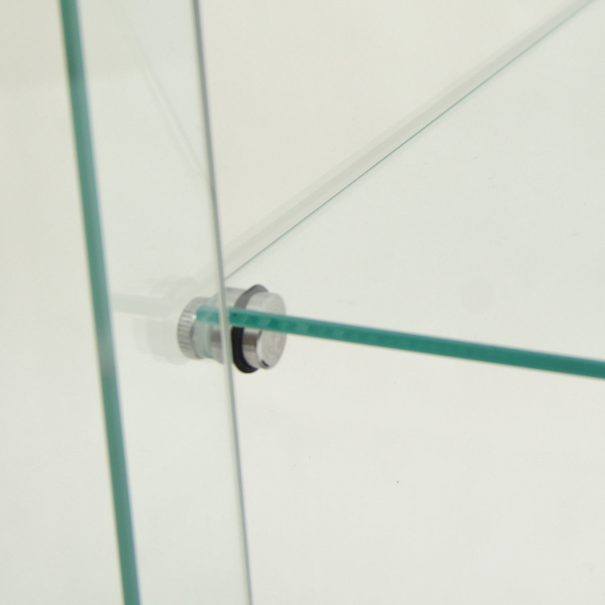 4 LED light glass display cabinets with door shelves, floor standing antique bookshelf, 64.7 "* 16.7" * 14.3 ", black - V.I.P Digital Presence