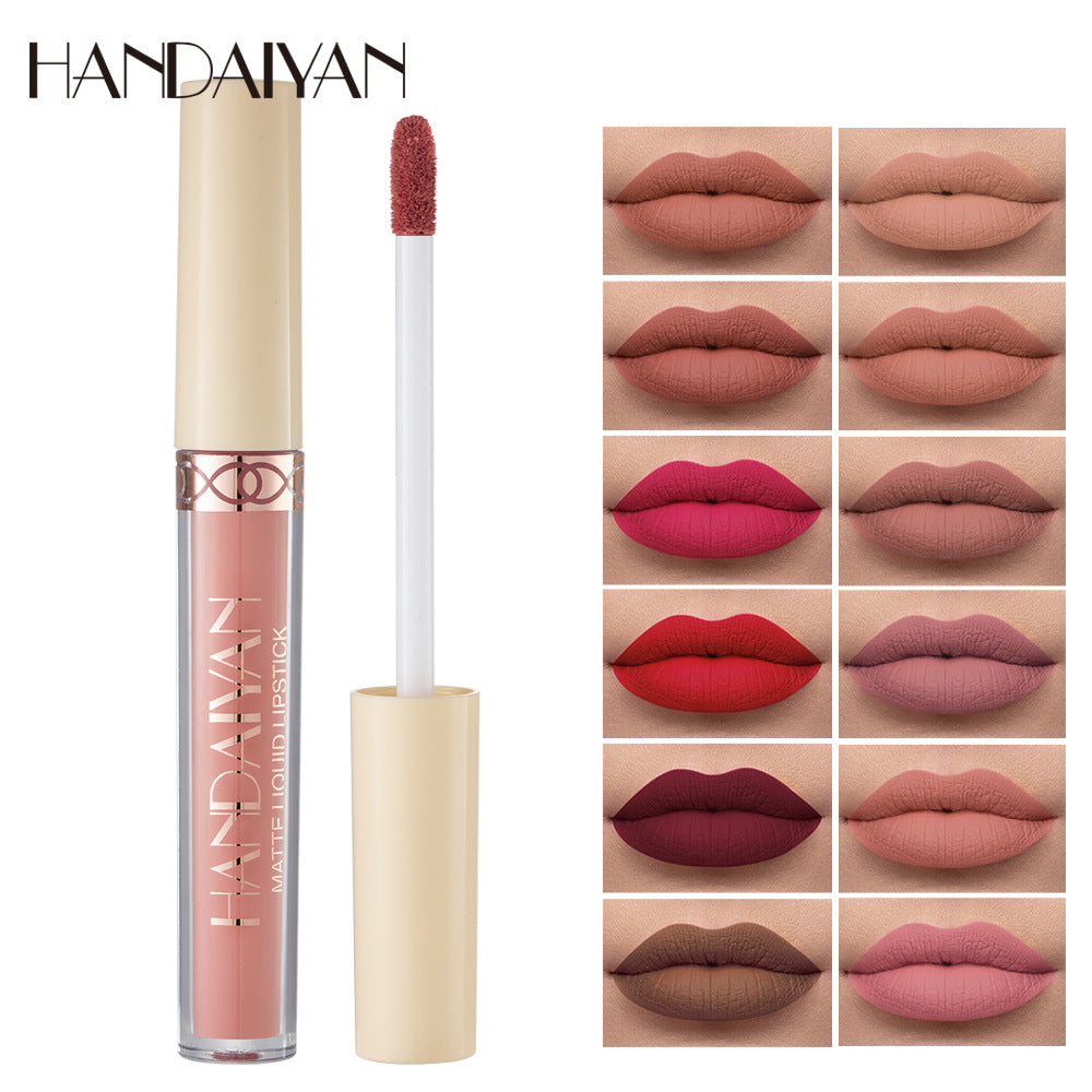 HANDAIYAN Popular Matte Matte Velvet 12 Colors Lip Gloss Liquid Lipstick Lip Glaze - V.I.P Digital Presence