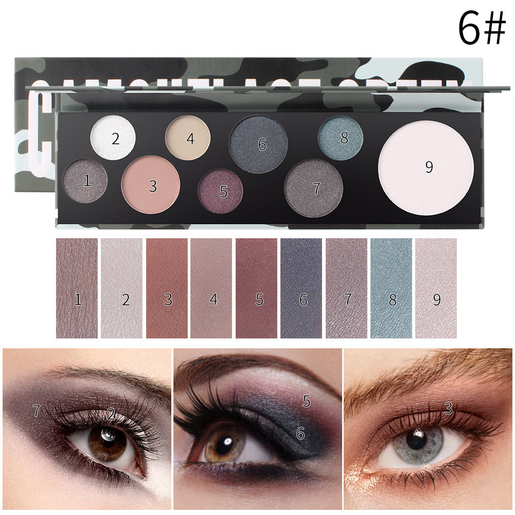 Romantic Beauty 9-Color Eye Shadow Irregular Circular Bubble Eye Shadow Plate - V.I.P Digital Presence