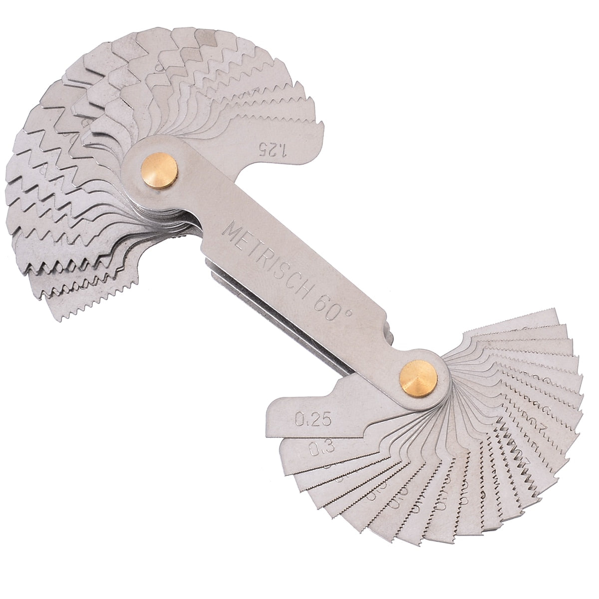 New 60 And 50 Degree Whitworth Metric Screw Thread Pitch Gauge Blade Gage For Measuring Tool - V.I.P Digital Presence