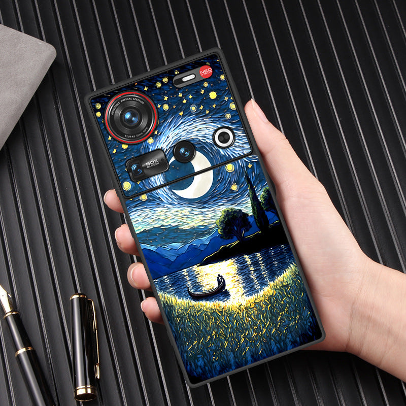 Nubia Z70Sultra Phone Case Leather Business Anti-drop Protective Cover Classic Starry Sky - V.I.P Digital Presence