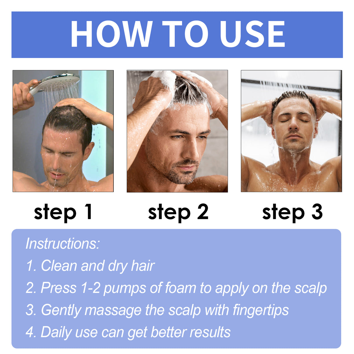 Men's Dense Hair Foam Mousse, Clean Repair Hair Root, Dense And Moisturizing Hair Mousse - V.I.P Digital Presence