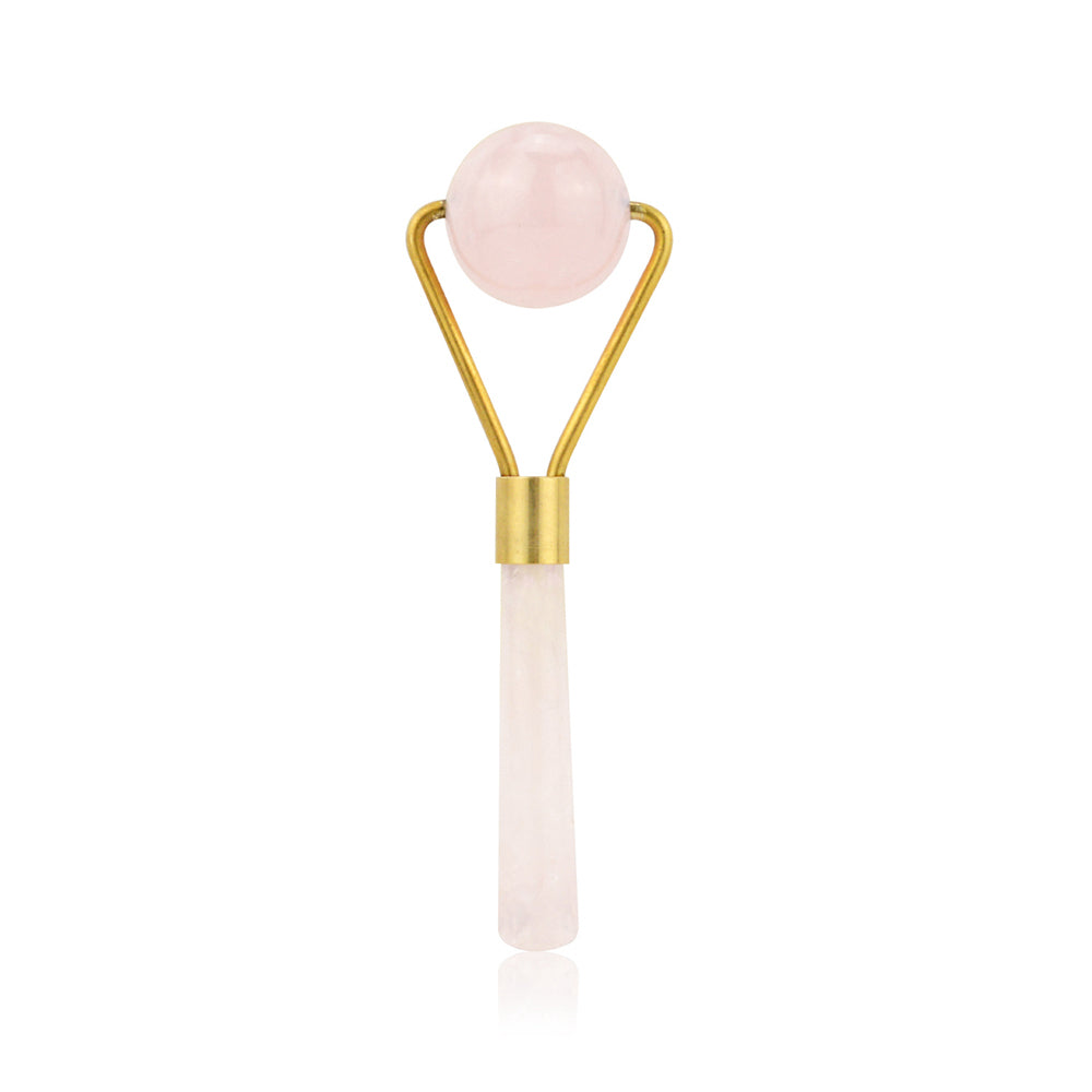 Natural Rose Quartz Facial Massage Crystal Stone Body Jade Massager Derma Roller Skincare Ice Roller Wrinkle Removal Beauty Tool - V.I.P Digital Presence