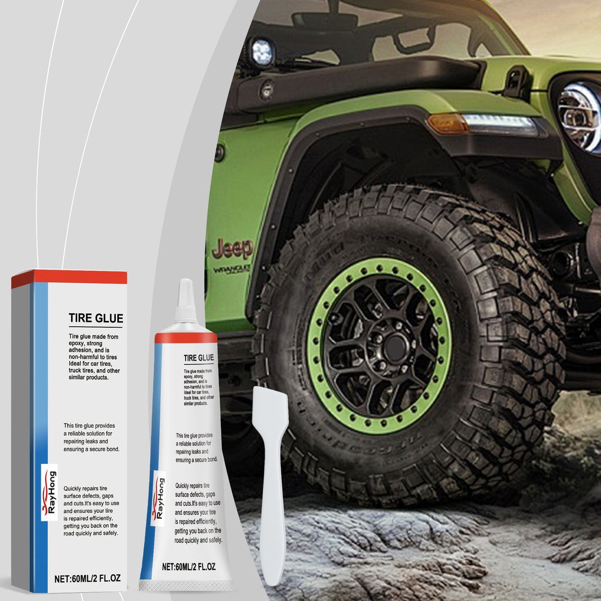 Tire Repair Kit, Soft Repair Glue For Repairing Cracks And Scratches On The Side Of Car Tires - V.I.P Digital Presence