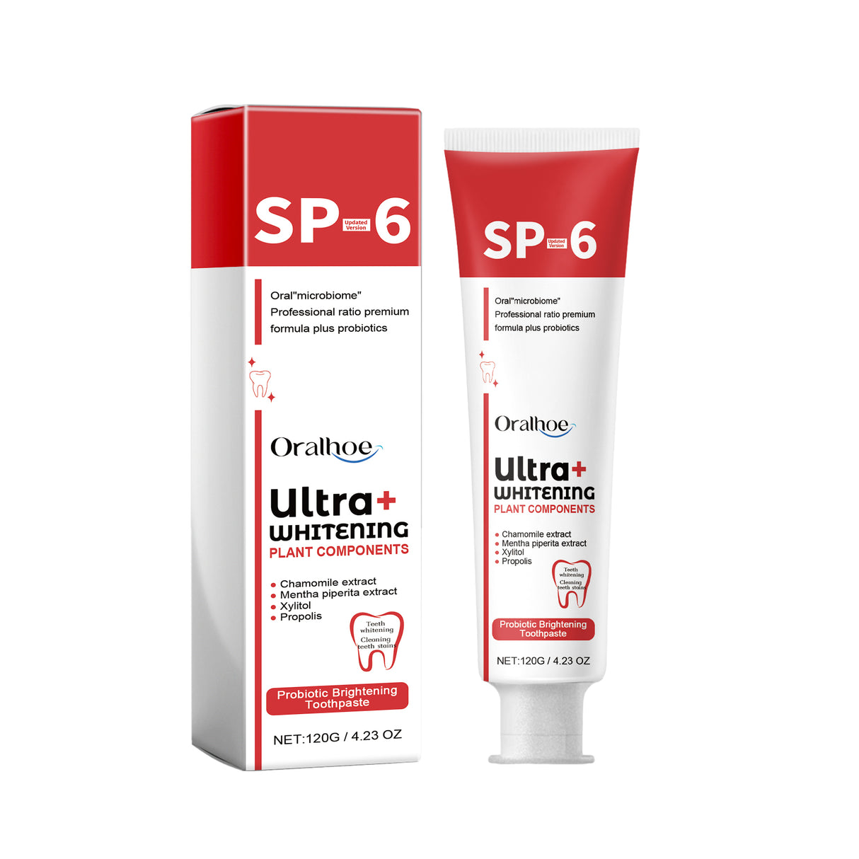 Probiotic Brightening Toothpaste, Oral Cleaning Remove Odor Stains White Teeth Gum Care Toothpaste - V.I.P Digital Presence