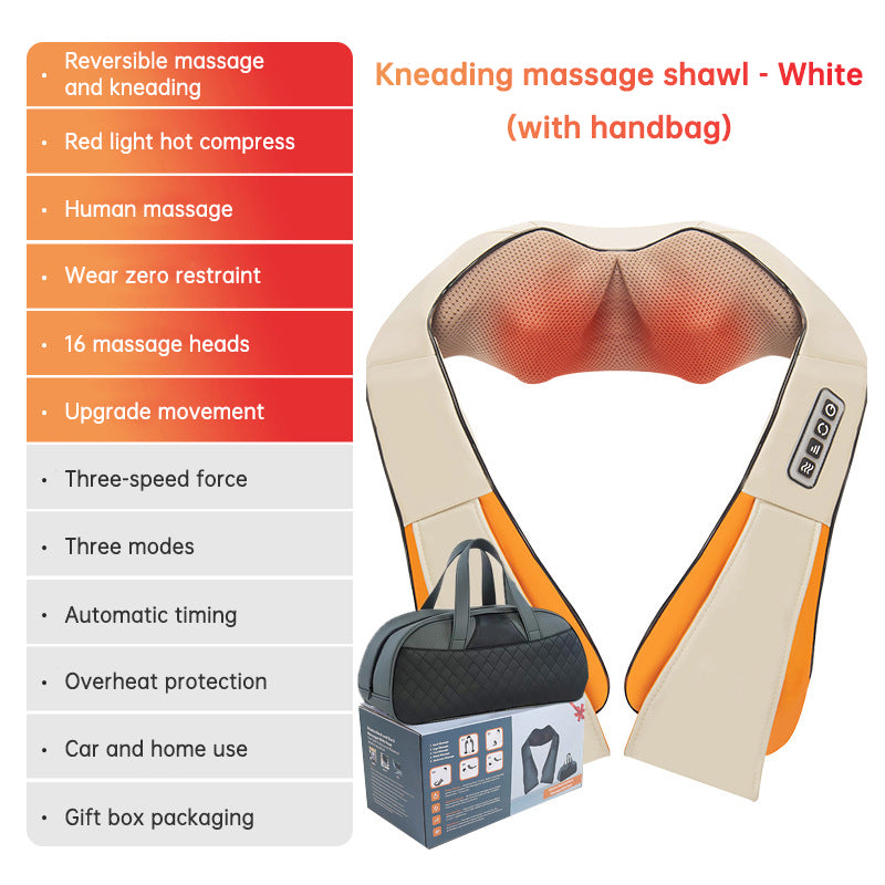 Kneading massage shawl massager SKG cervical spine massager household electric waist and back hot compress massager With bag - V.I.P Digital Presence