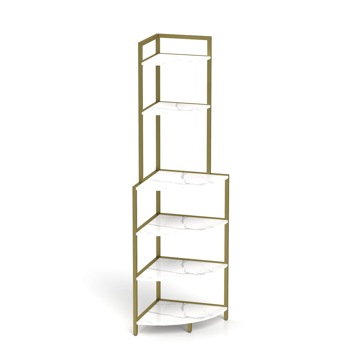 6-story corner open bookshelf, modern bookshelf, wooden frame, independent bookshelf unit, - V.I.P Digital Presence