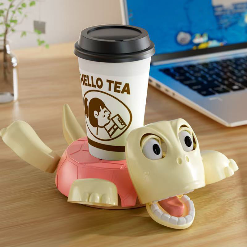 3D - printed Panicked Turtle Coaster: Insulated, for stress relief, doubles as mug base decor - V.I.P Digital Presence