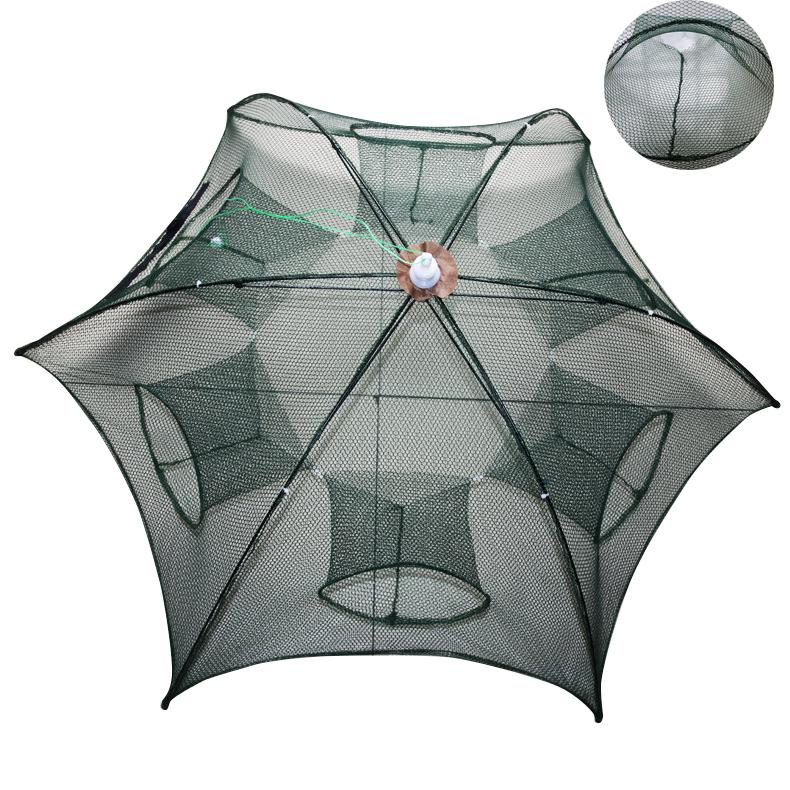 6 Hole Shrimp Catcher Trap Cages Mesh Aquarium Fishing Net