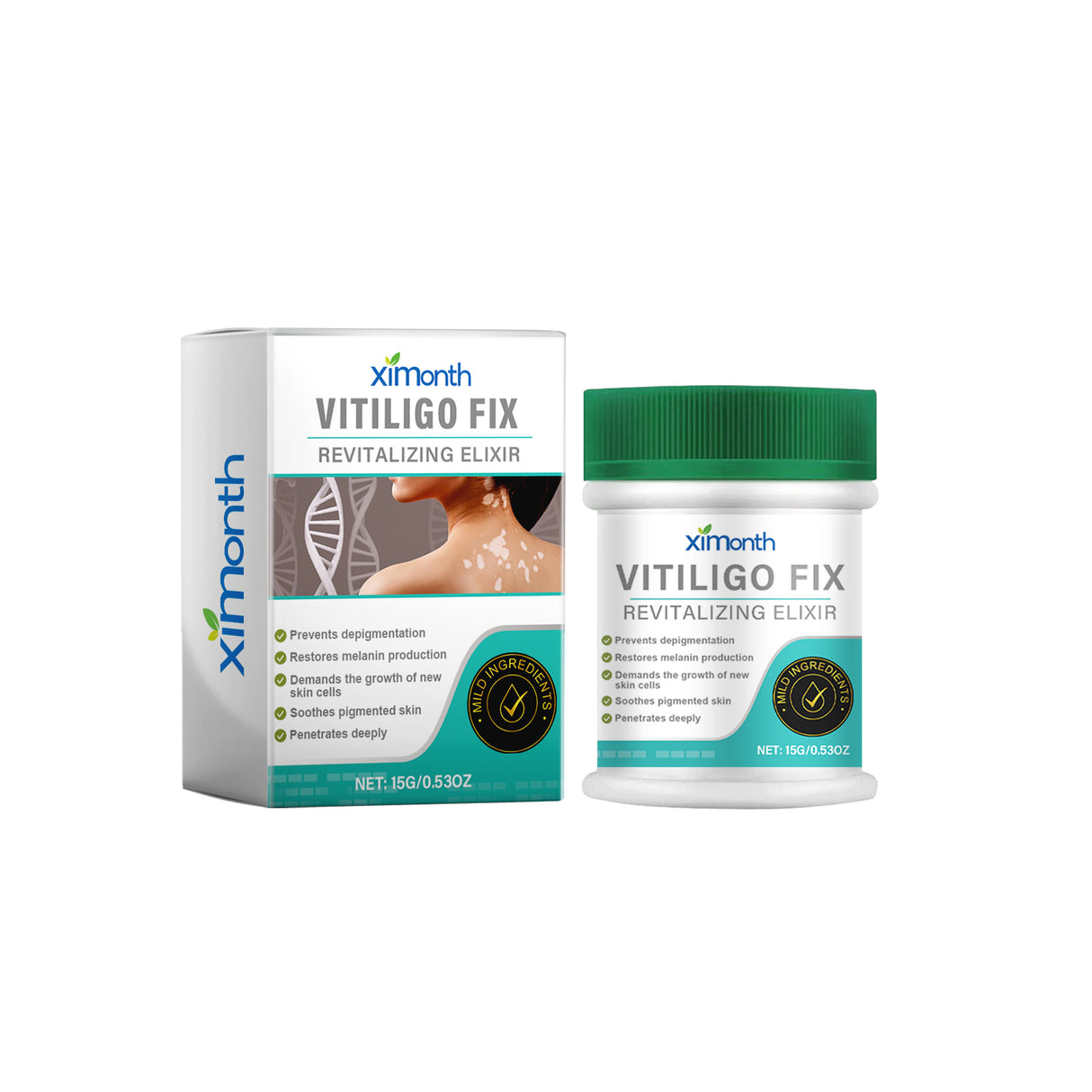 Vitiligo Fix Revitalizing Elixir, Lighten Skin Spots Even Skin Tone Moisturizing Body Care Repair Cream - V.I.P Digital Presence