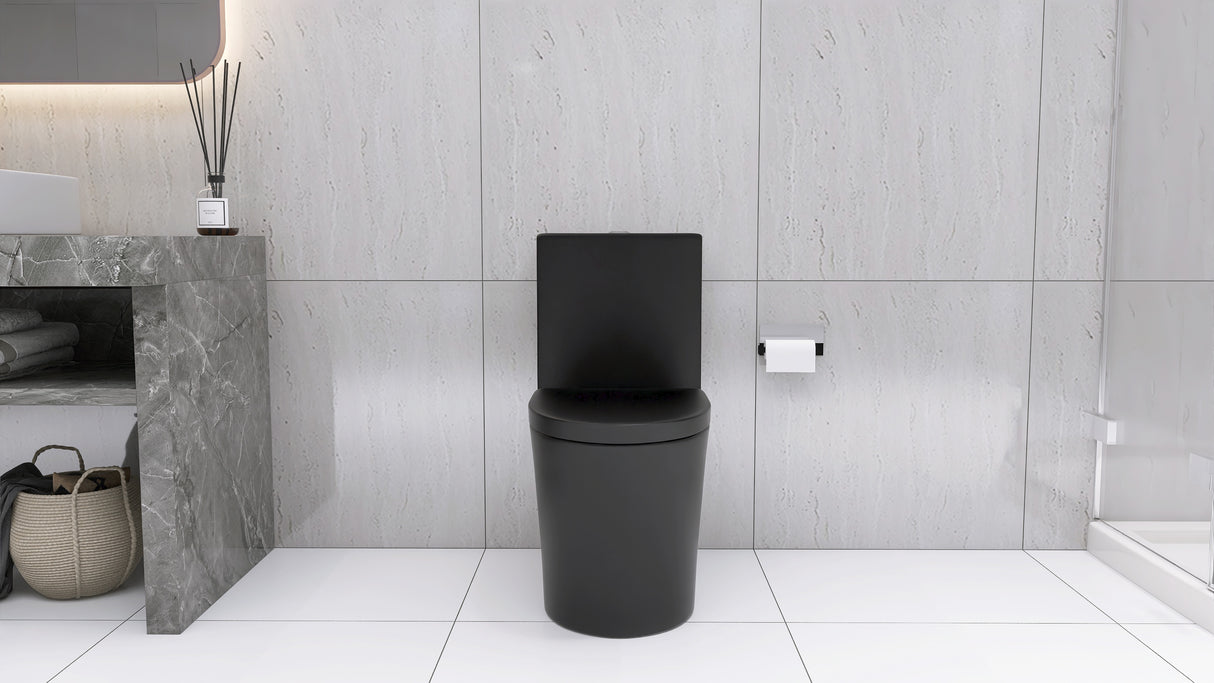 Matte Black Elongated One Piece Toilet Dual Flush 1.1/1.6 GPF Water Saving Map 1000g,Matte Black - V.I.P Digital Presence